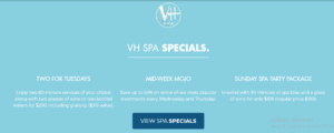 VH Spa Specials